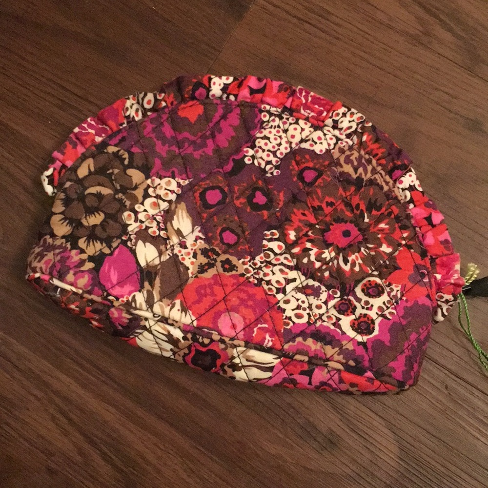 Vera bradley ruffle makeup bag